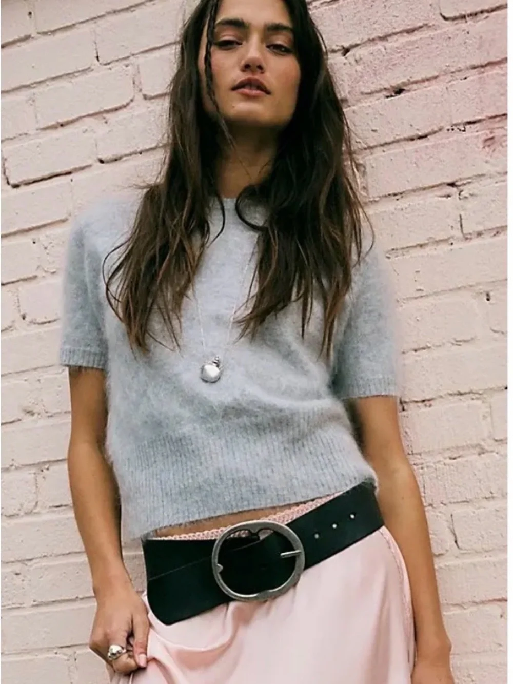 Free People We The Free Brando Hip Belt. NWT. Black